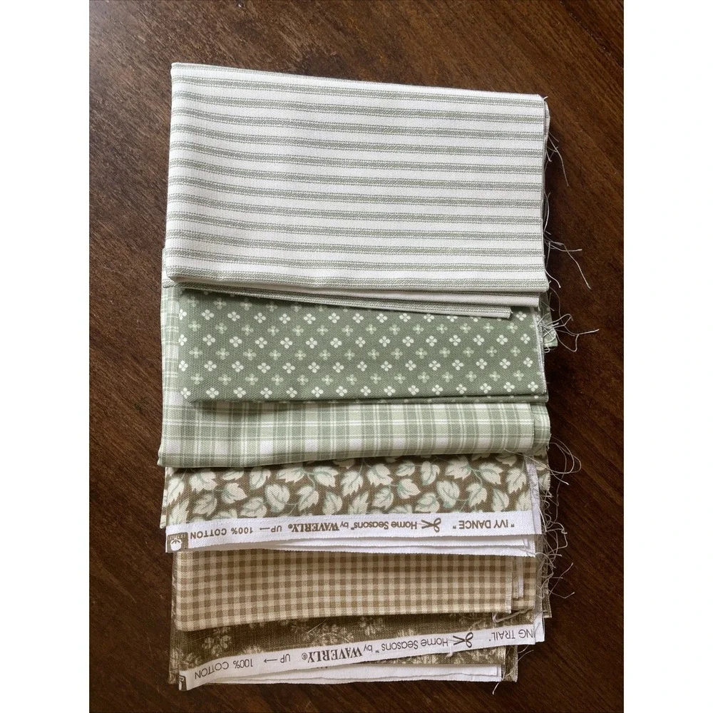 Lot of 6 Waverly Fabric Pieces 18